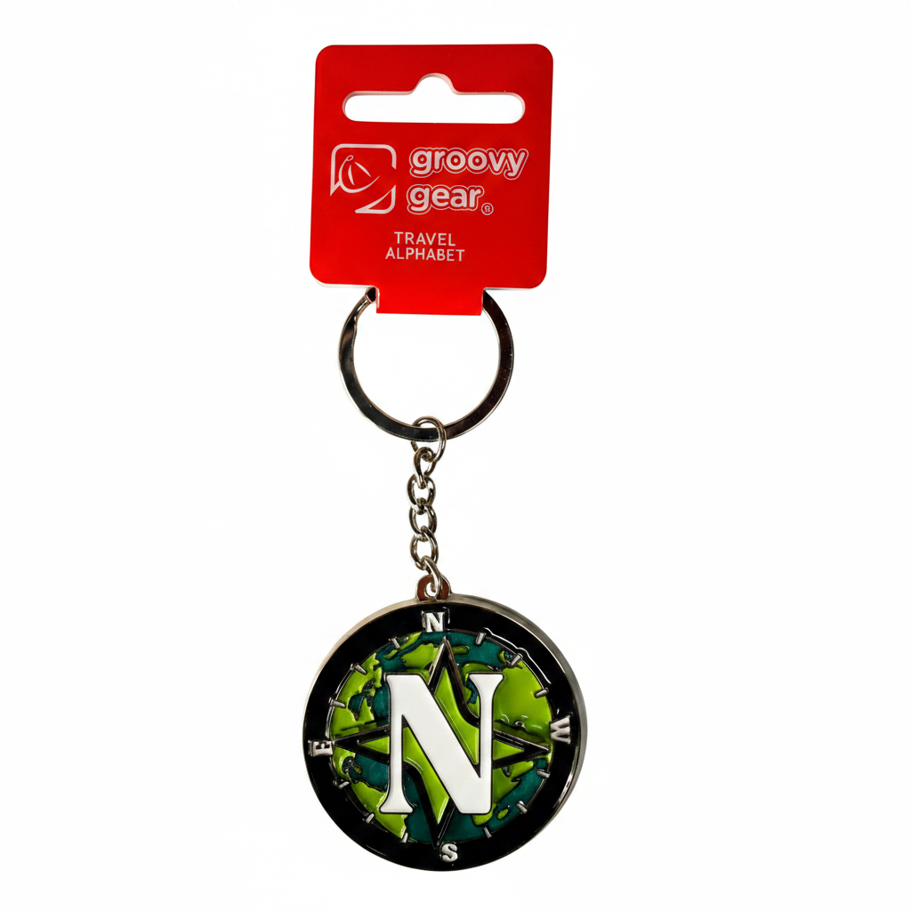 Spinning Globe Letter N