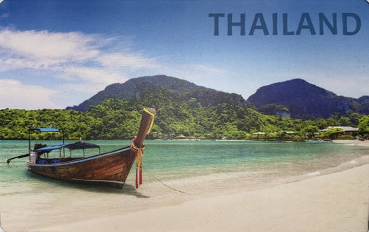 Longtail Boat in Bay (1pcs)