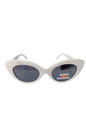 Cat-eye sunglasses, Silver (1pcs)