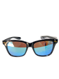 Black sunglasses with blue-tinted lenses (1pcs)