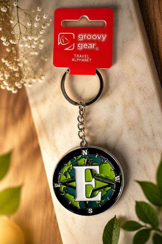 Spinning Globe Letter E