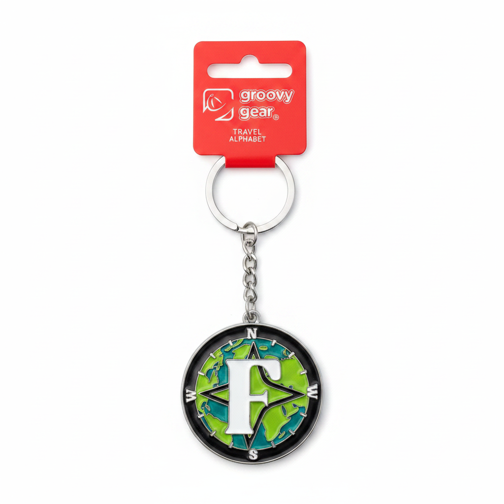 Spinning Globe Letter F