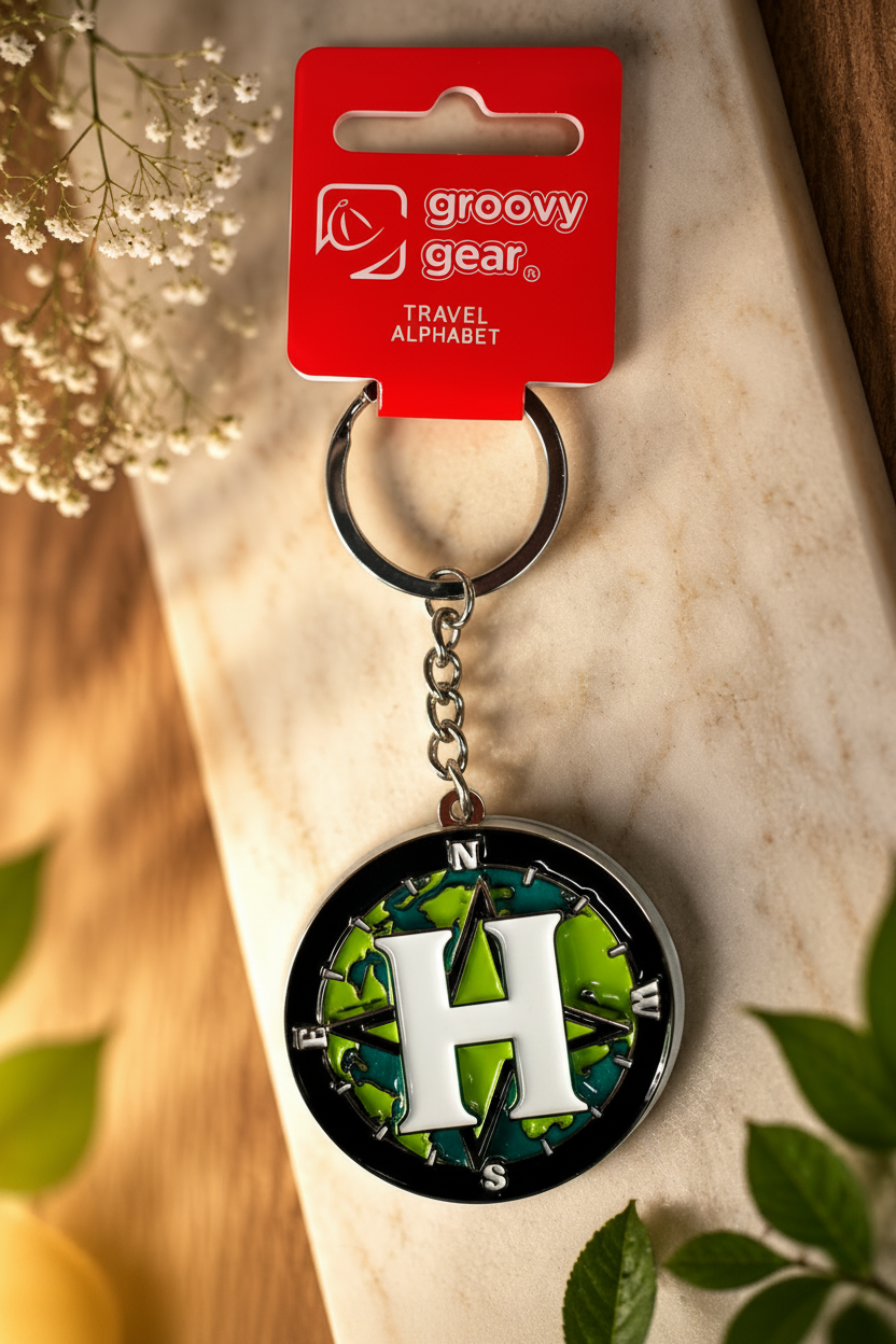 Spinning Globe Letter H