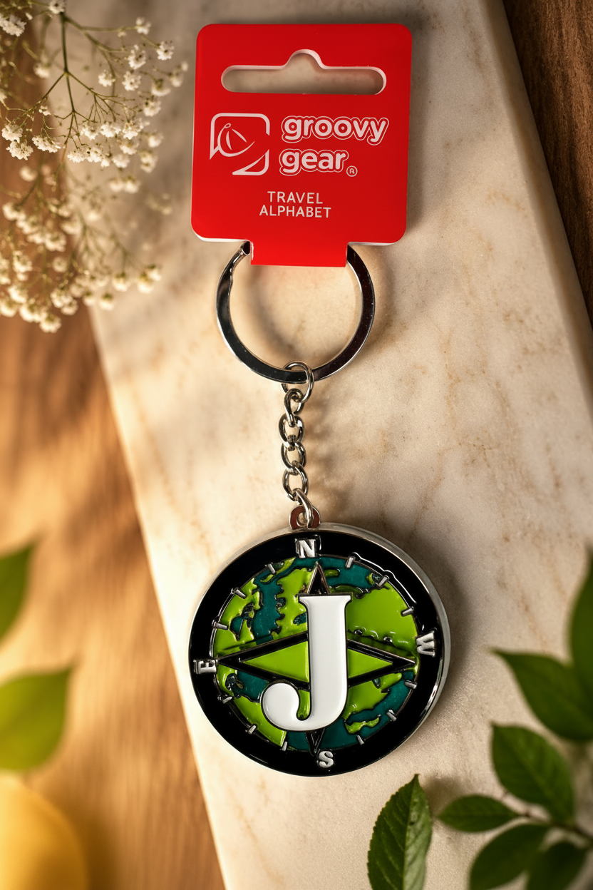 Spinning Globe Letter J