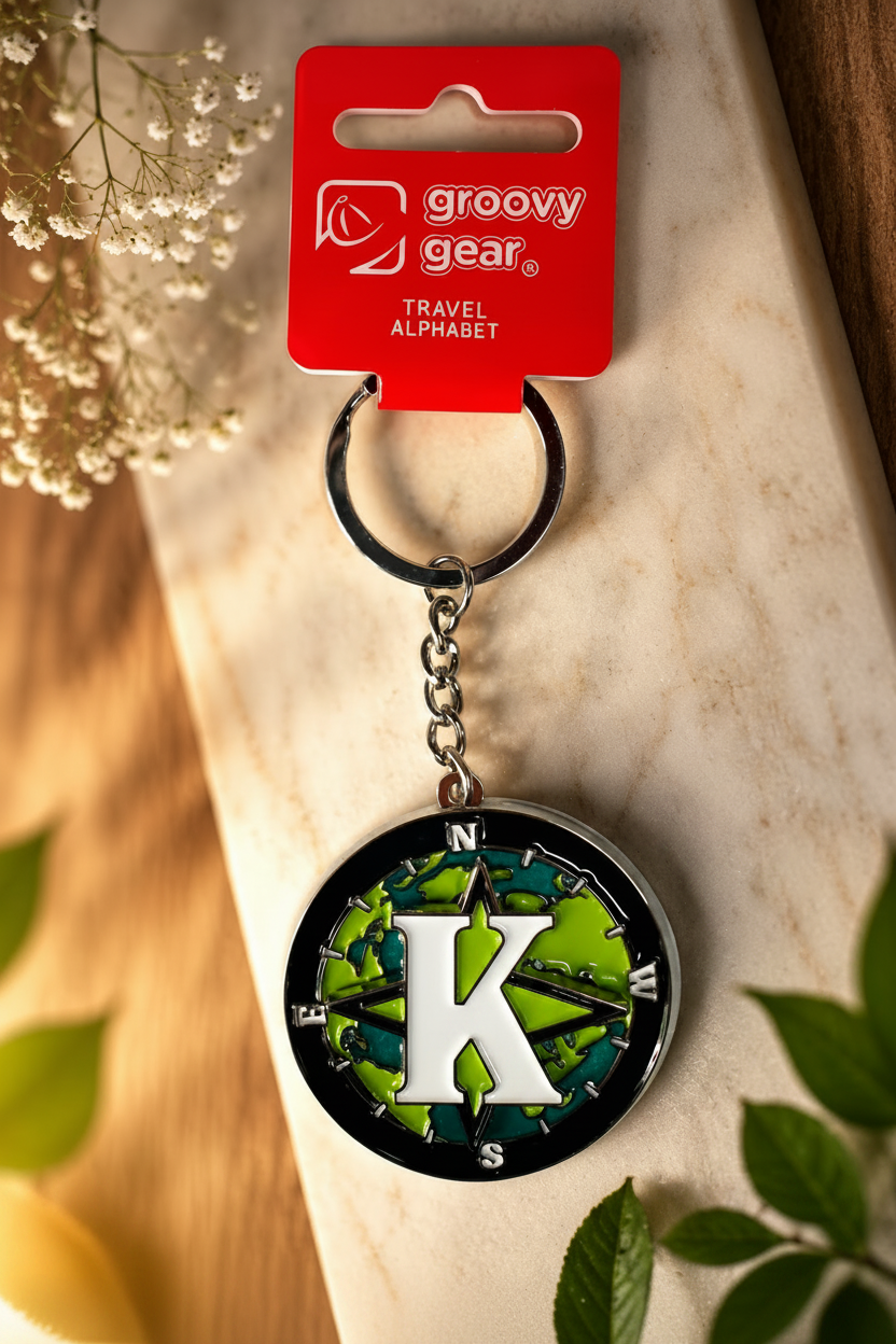 Spinning Globe Letter K