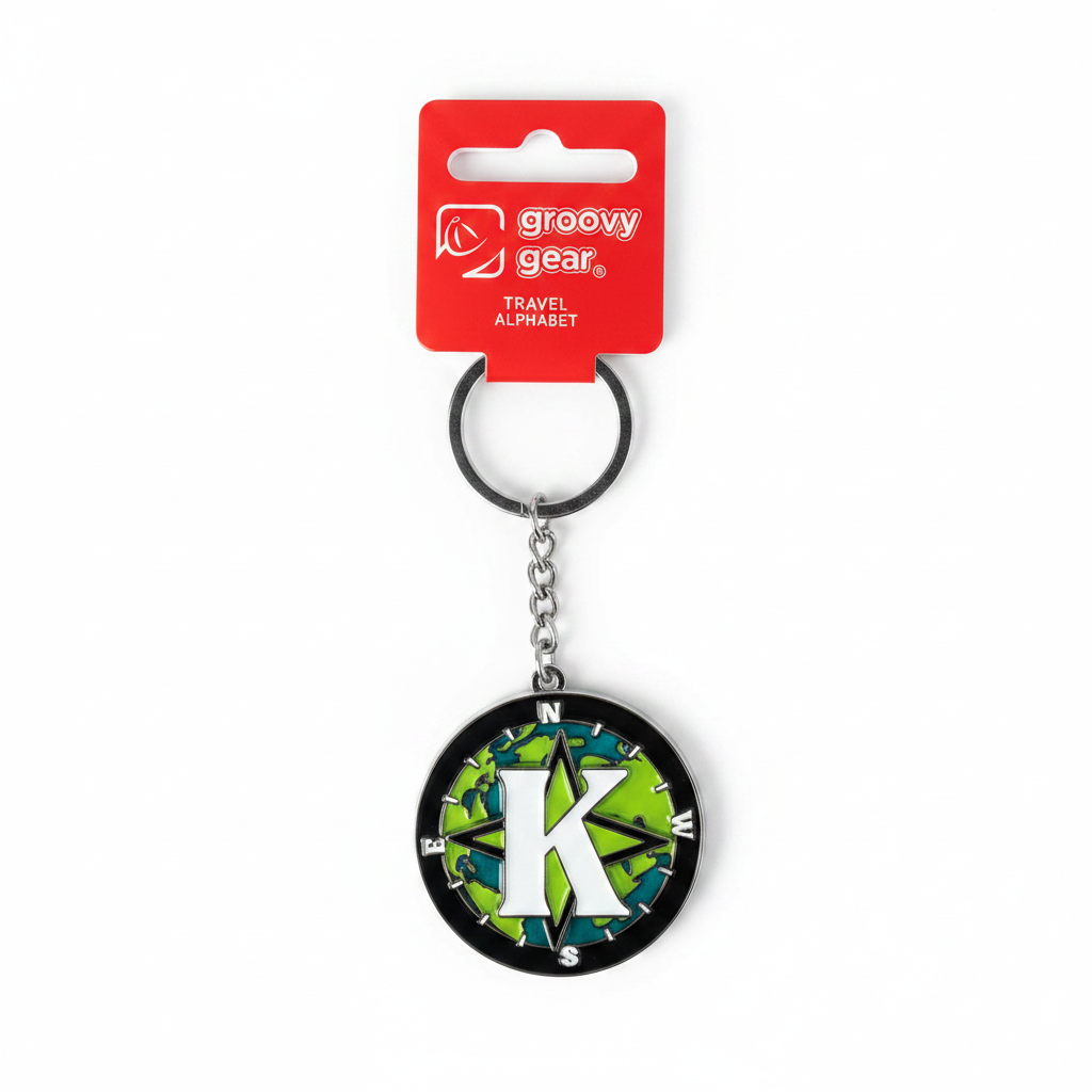 Spinning Globe Letter K