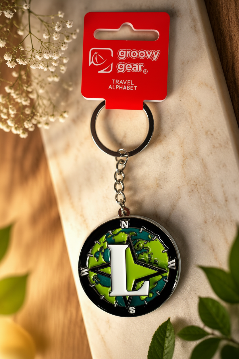 Spinning Globe Letter L
