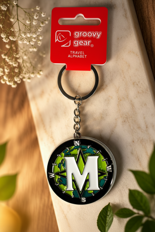 Spinning Globe Letter M