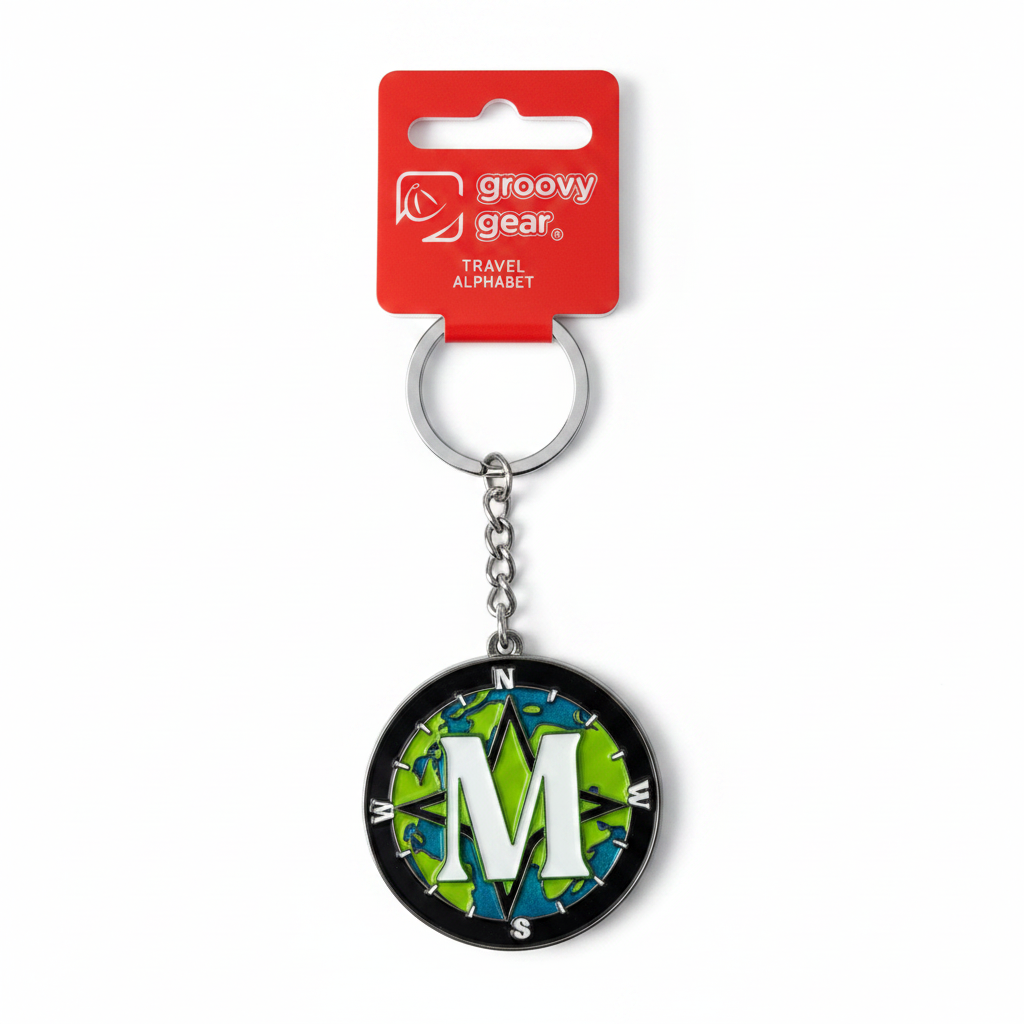 Spinning Globe Letter M