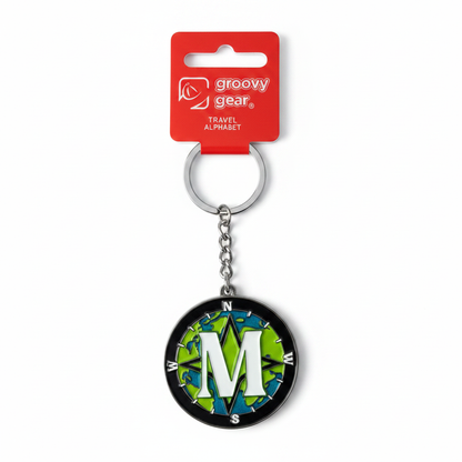Spinning Globe Letter M