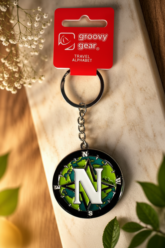 Spinning Globe Letter N