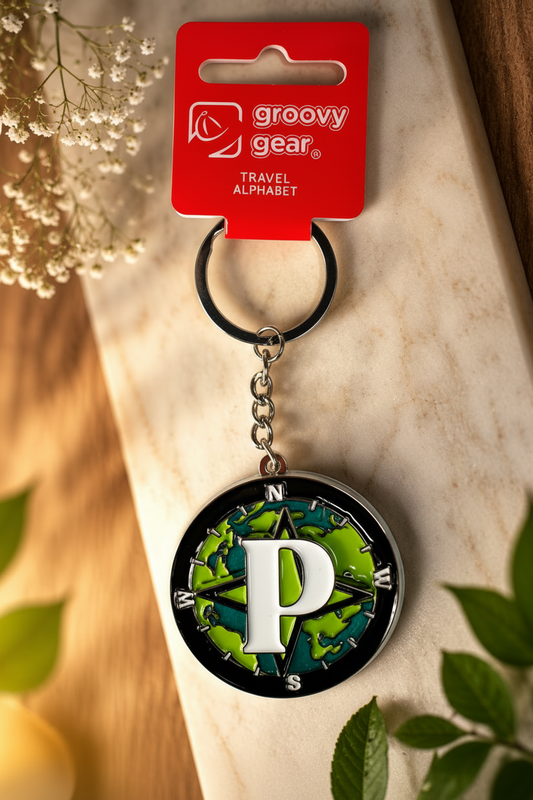 Spinning Globe Letter P