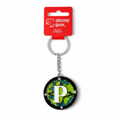 Spinning Globe Letter P