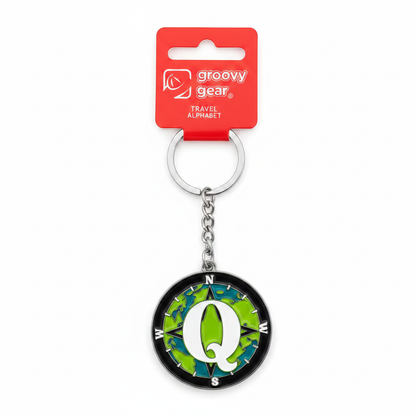 Spinning Globe Letter Q