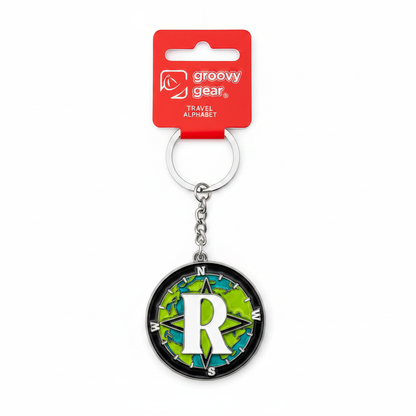 Spinning Globe Letter R