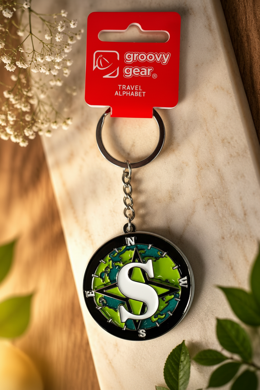 Spinning Globe Letter S