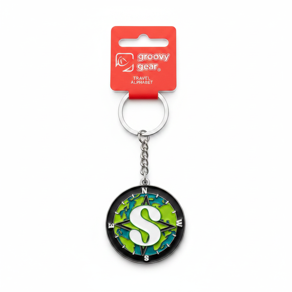 Spinning Globe Letter S