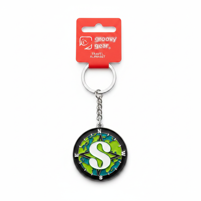 Spinning Globe Letter S
