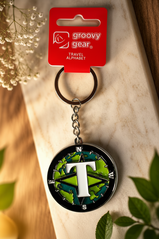Spinning Globe Letter T