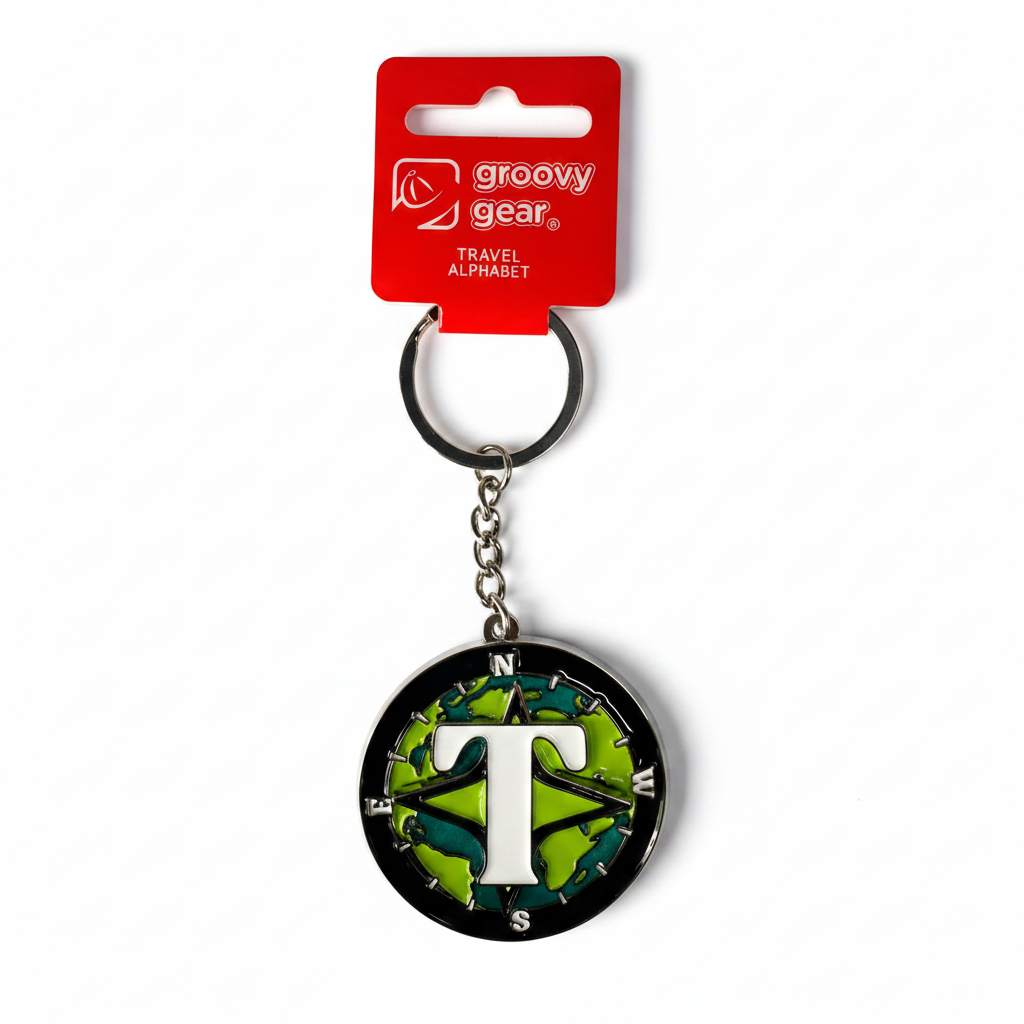 Spinning Globe Letter T