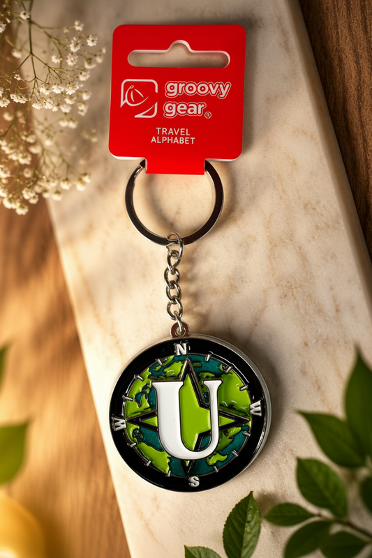 Spinning Globe Letter U