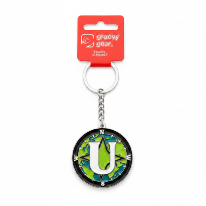 Spinning Globe Letter U