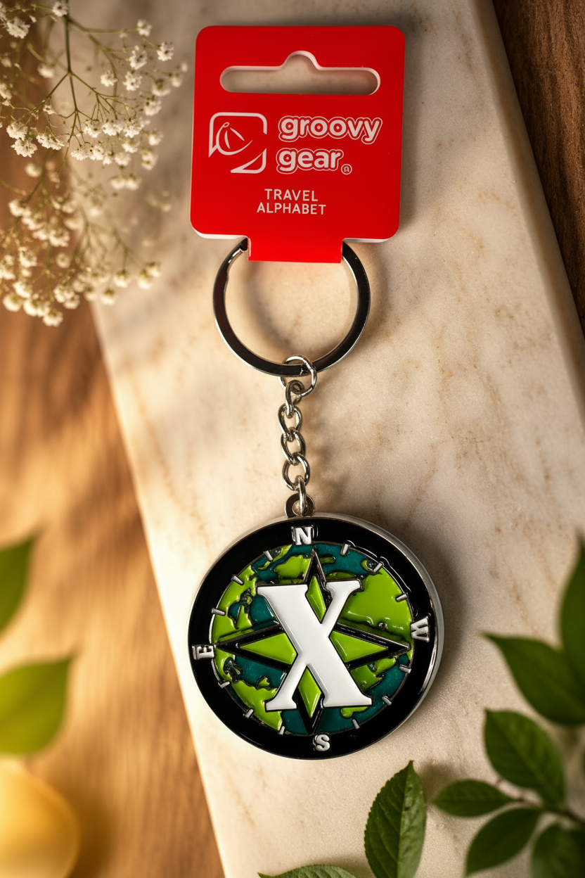 Spinning Globe Letter X