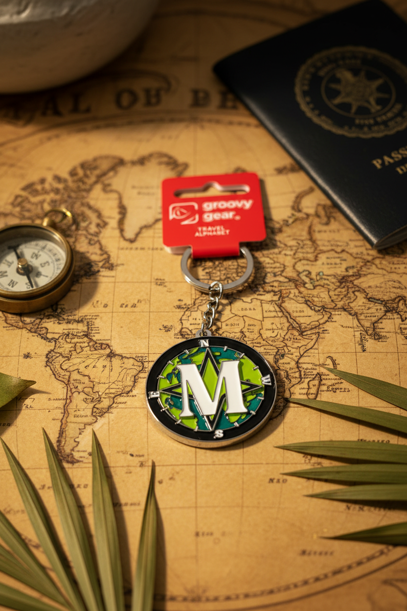 Spinning Globe Letter M