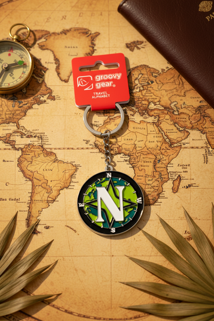 Spinning Globe Letter N