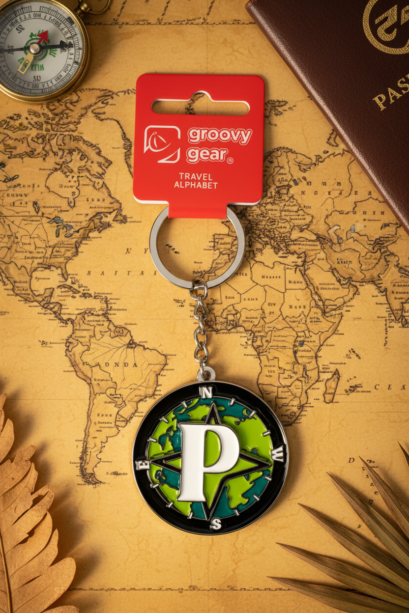 Spinning Globe Letter P
