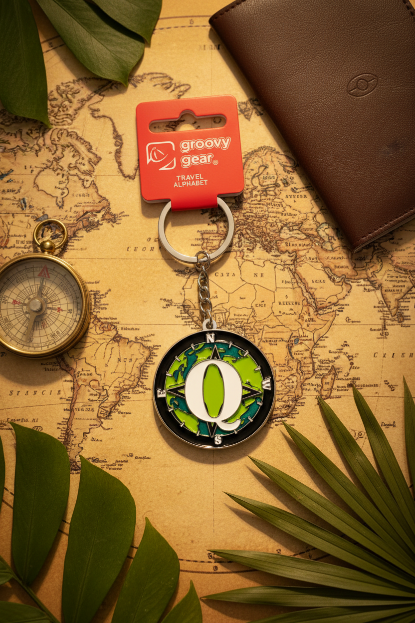 Spinning Globe Letter Q