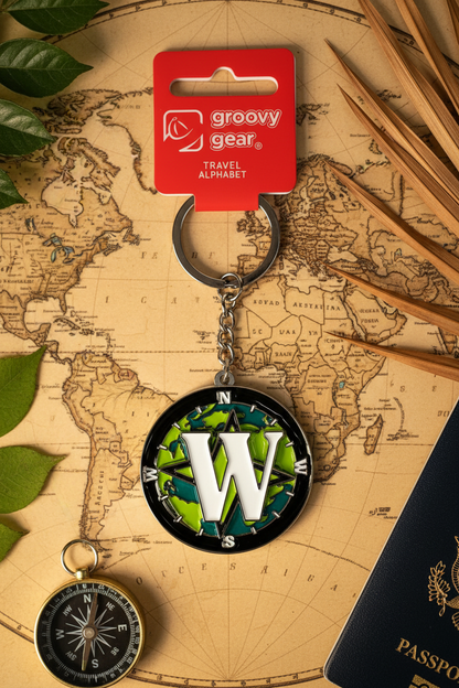 Spinning Globe Letter W