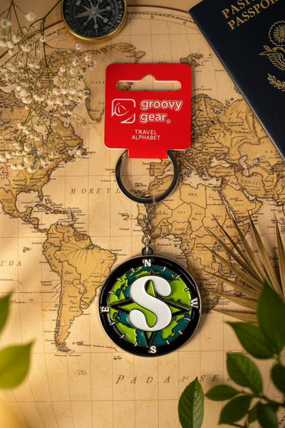 Spinning Globe Letter S