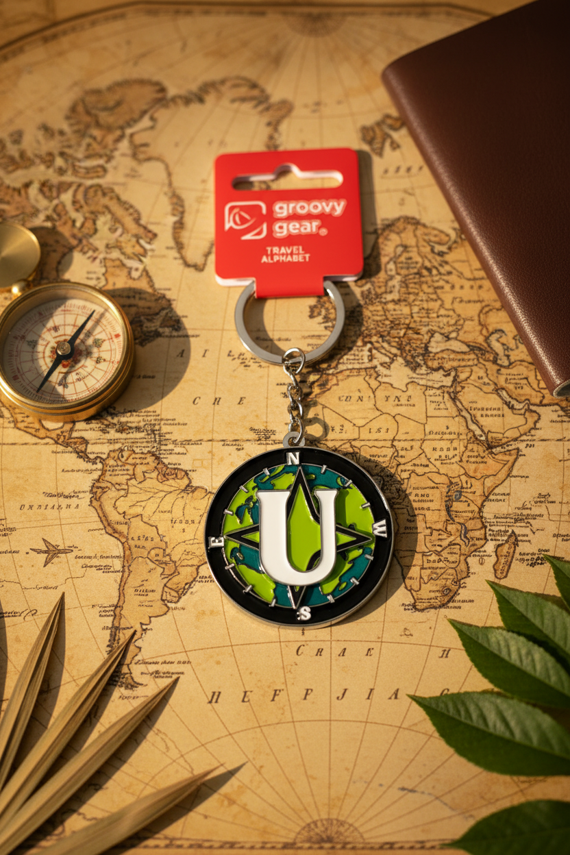 Spinning Globe Letter U