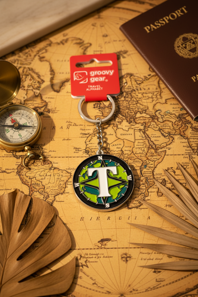 Spinning Globe Letter T