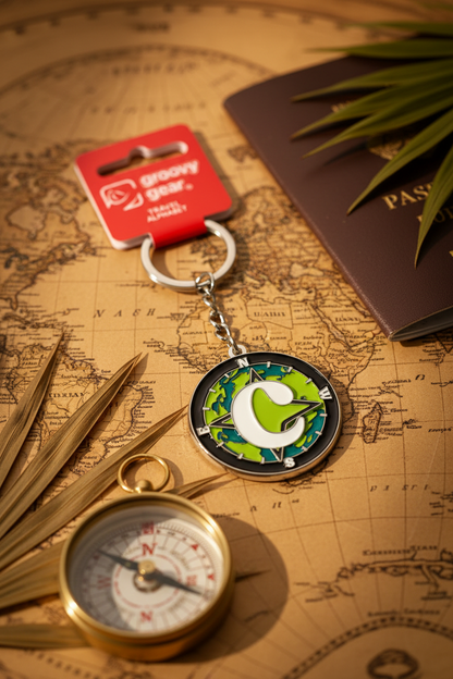 Spinning Globe Letter C