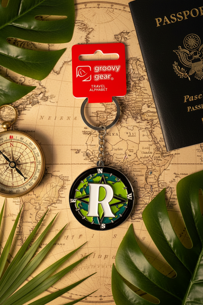 Spinning Globe Letter R