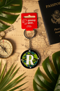 Spinning Globe Letter R