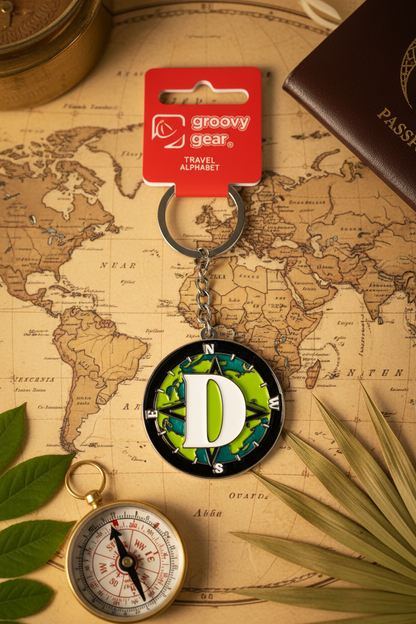 Spinning Globe Letter D