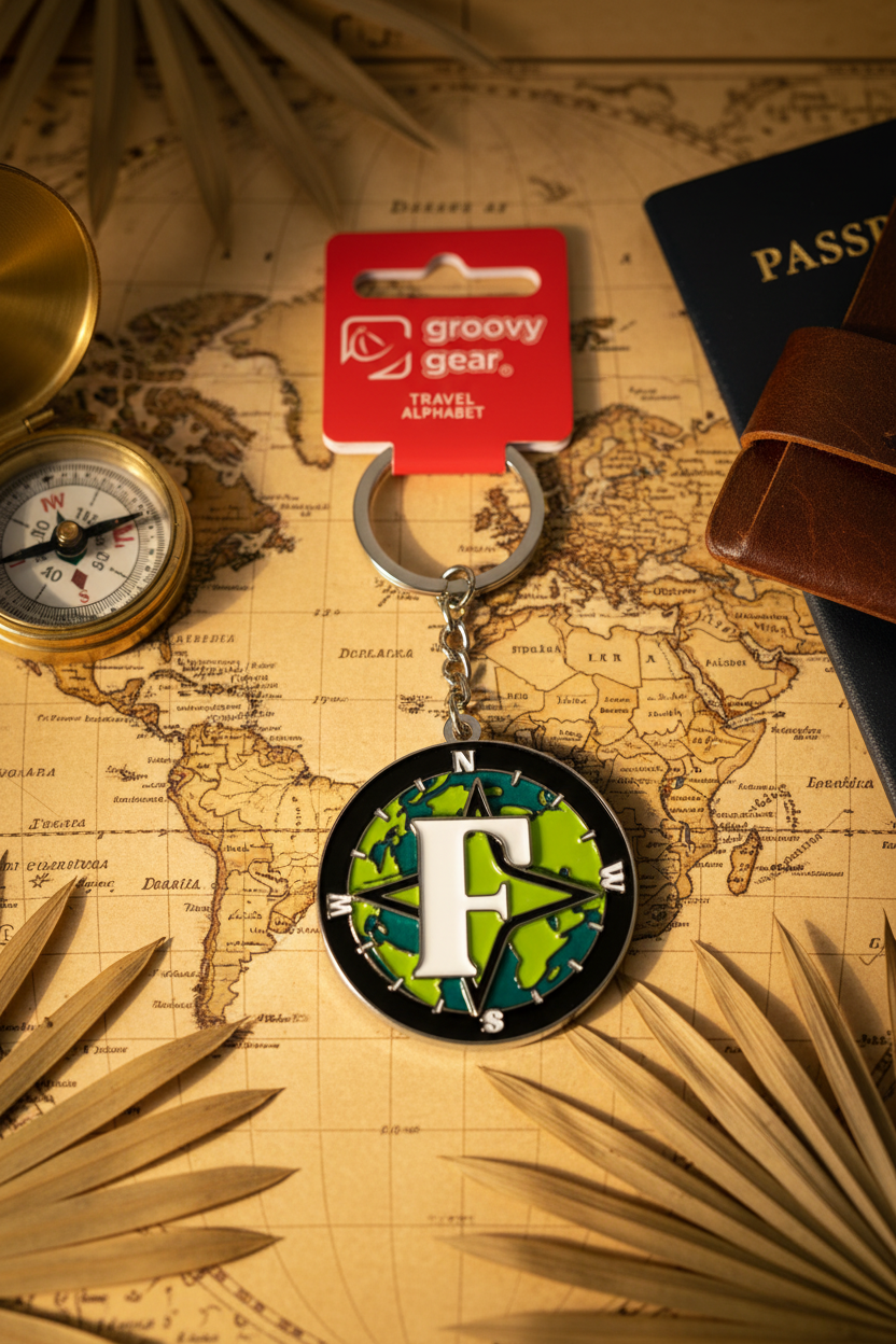 Spinning Globe Letter F