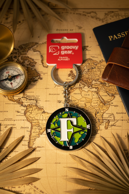 Spinning Globe Letter F