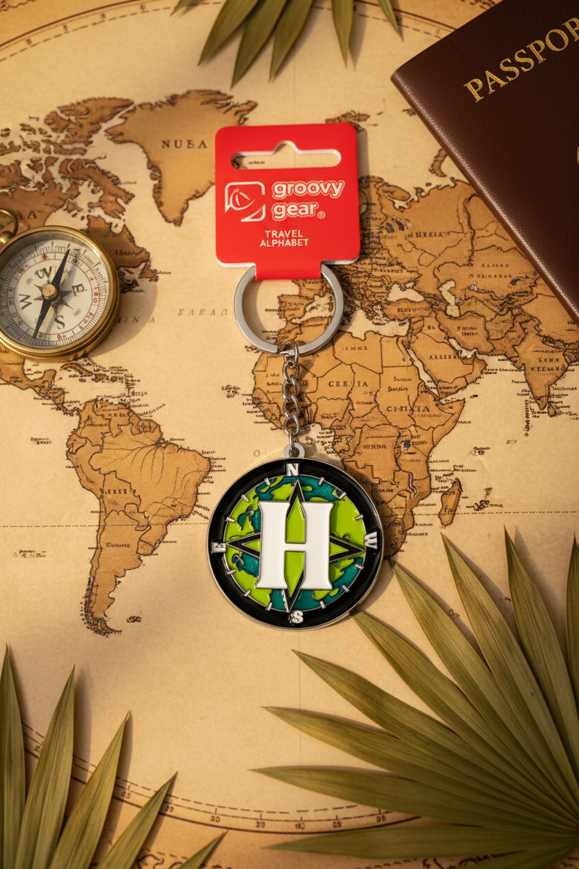 Spinning Globe Letter H