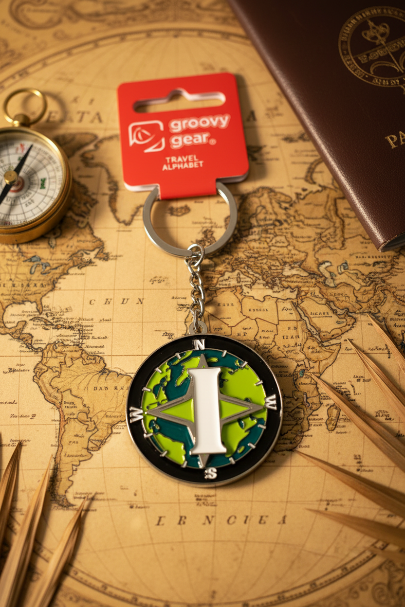 Spinning Globe Letter I
